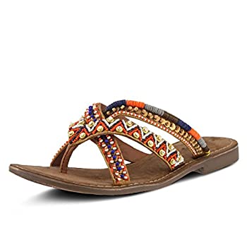 【中古】【輸入品・未使用】Spring Step レディース トライエイジフラットサンダル US サイズ: 24.5 カラー: ベージュ|スカイマーケットプラス