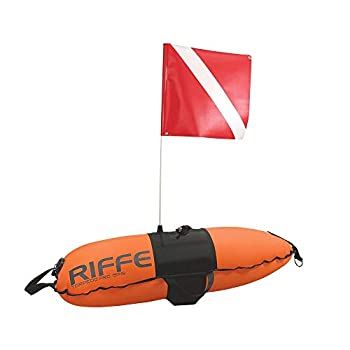 【中古】【インポート品・未当て嵌める】Riffe TORPEDO PRO ダイブフロート 信号旗付き添い人