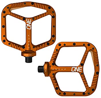 【中古】【インポート品・未当て嵌める】OneUp Components 軽銀ペダル オレンジ色 一大きさ