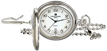 【中古】【輸入品・未使用】Charles-Hubert%ｶﾝﾏ% Paris Two-Tone Quartz Pocket Watch