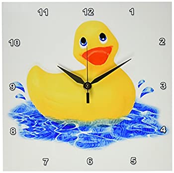 【中古】【輸入品・未使用】3drose ラバーダック壁時計 10&times;10インチ｜スカイマーケットプラス
