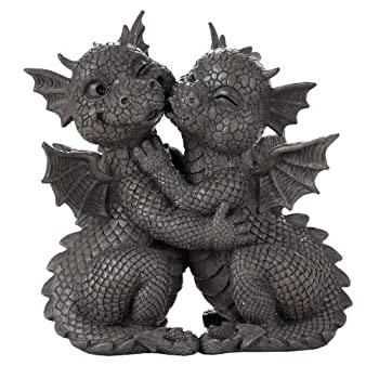 【中古】【輸入品・未使用】Pacific Giftware ガーデンドラゴンラブカップル ガーデンディスプレイ 装飾アクセント 彫刻ストーン仕上げ 高さ10インチ 18,810円