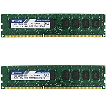 【中古】【インポート品・未当て嵌める】Timetec Hynix 集積回路 16GB 一揃いの道具(2x8GB) DDR3L 1600MHz パソコン3-12800 緩衝装置なし ECC 1.35V CL11 2Rx8 デュアル序列付ける 240 ピン UDIMM サーヴァー・ その他-日用品雑貨・文房具・手芸