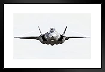 【中古】【輸入品・未使用】Poster Foundry F35 Lightning II ファイター ジェット飛行機 フロント アイソレーション フォト マットフレーム 壁アートプリント 50.8x66.04cm｜スカイマーケットプラス