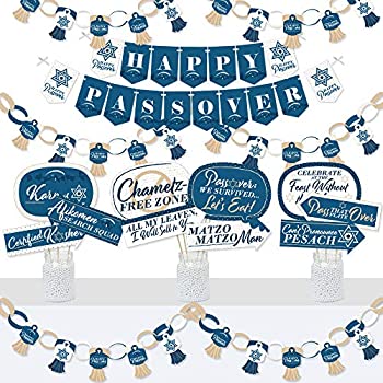 【中古】【輸入品・未使用】Big Dot of Happiness Happy Passover バナー フォトブースデコレーション ペサッハ ユダヤ風 ホリデー パーティー サプライキット ドファンタリ
