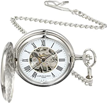 【中古】【インポート品・未当て嵌める】Charles-Hubert- Paris Brass Mechanical Hunter Case Pocket Watch #3576-W