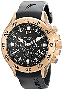 【中古】【インポート品・未当て嵌める】ノーティカ Nautica Men\u0027s N18523G NST Gold-Tone Stainless Steel Dress Watch [並行輸入品]