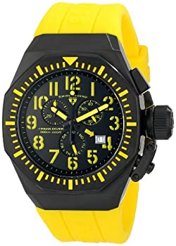 【中古】【輸入品・未使用】Swiss Legend Men's 10540-BB-01-YA Trimix Diver Chronograph Black Dial Yellow Silicone Watch｜スカイマーケットプラス