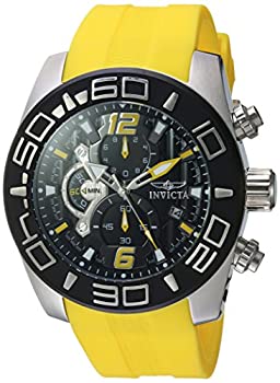 【中古】【輸入品・未使用】Invicta メンズ プロダイバー クオーツ ステンレススチール & シリコン製 カジュアルウォッチ、カラー : イエロー (モデル:22808)