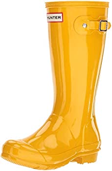 【中古】【インポート品・未当て嵌める】Hunter Kids ユニセックス・キッズ Original Gloss US 大きさ: 5 Big Kid M 色つや: 黄色
