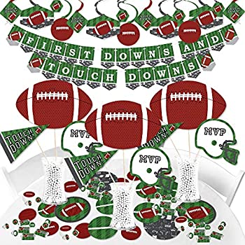 特別送料無料 Big Dot Of Happiness End Zone フットボール ベビーシャワーまたは誕生日パーティー用品 バナーデコレーションキット バンドルバンドル Fucoa Cl