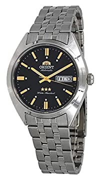 【中古】【輸入品・未使用】Orient RA-AB0E06B メンズ 3スター ステンレススチール ブラックダイヤル 曜日日付 自動腕時計