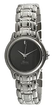 【中古】【インポート品・未当て嵌める】Swiss Editionメンズ飛び切りしろがね色CleanブラックダイヤルドレスWatch se3807-m