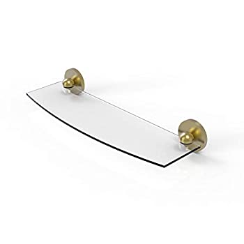 【中古】【輸入品・未使用】Allied Brass NS-6-SCH Triple Corner Glass Shelf Polished Brass