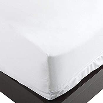 【中古】【インポート品・未当て嵌める】National Allergy 綿100% 300スレッドカウント トコジラミ 壁蝨目 アレルギー反応抑えつける マットレスプロテクター キングサイズ 12in ホワイ