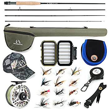 【中古】【インポート品・未当て嵌める】Maxcatch エクスプローラー・フライ・フィッシング ジャズバンド一揃いの道具 3／5／8加重値 飛球極点とリールアウトフィット
