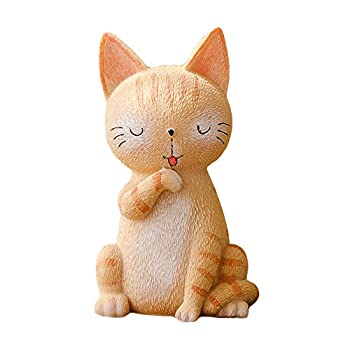 【中古】【輸入品・未使用】WAIT FLY かわいい立っている猫 樹脂製 貯金箱 貯金箱 貯金箱 誕生日プレゼント ホームデスクデコレーション 友人 子供用