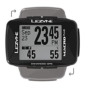 【中古】【輸入品・未使用】LEZYNE マクロプラス GPS ブラック HR搭載