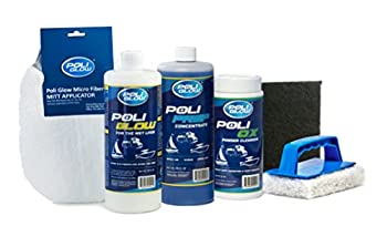 【中古】【輸入品・未使用】Poli Glowデラックスキット - ファイバーグラス修理 ボートやRVなど用 頑丈な汚れや酸化を排除 32フィートのボートまたは34フィートのRVに必要な