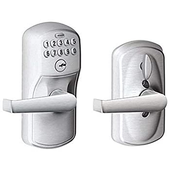 【中古】【インポート品・未当てはめる】Schlage 無光沢クローム FE595CS V PLY 626 ELA プリマスともし火 商業主義用陰電子足がかりパッド鍵を掛ける Elan生き胆付き添い人 [並行輸入品]