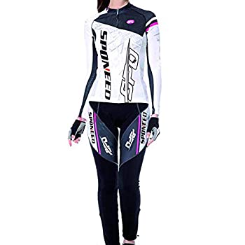 【中古】【インポート品・未当て嵌める】sponeedレディースサイクリングジャージロングスリーブバイクパンツ
