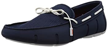 【中古】【輸入品・未使用】SWIMS メンズ 編みレース ローファー ブラック%ｶﾝﾏ% ネイビー/ホワイト%ｶﾝﾏ% 24