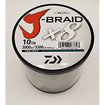 【中古】【輸入品・未使用】J-BRAIDX8 バルク ダークグリーン モノ直径 = 2.5ポンド｜スカイマーケットプラス