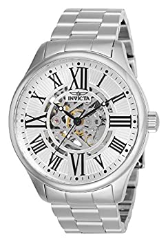 【中古】【インポート品・未当て嵌める】Invicta Men\u0027s 27555 Objet D Art Automatic 3 Hand Silver Dial Watch