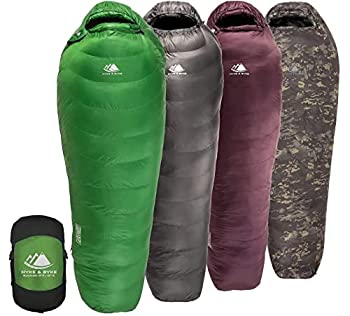 【中古】【インポート品・未当てはめる】Hyke \u0026 Byke Katahdin 32F 15 0F 625フィル力強さ 疎水性スリーピングバッグ 思い切りな組みあわせる原料品 超軽さ 4時季 男女兼用 マミーバッグ うしろ側パ