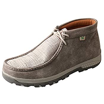 【中古】【インポート品・未当て嵌める】Twisted X メンズ Chukka Driving Moc 独居室伸ばすこと 13 薄墨色 靴-その他
