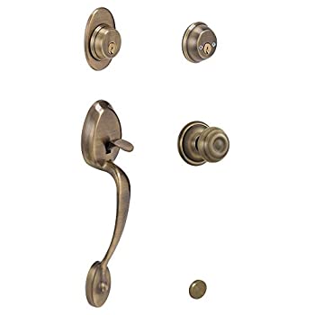 【中古】【輸入品・未使用】Schlage f62-ply-geo Plymouthダブル円柱Handleset with Georgian内部KN、 L F62 PLY 609 GEO 1|スカイマーケットプラス