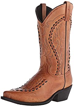 【中古】【輸入品・未使用】Laredo メンズ Laramie スニップトウ ウエスタンカウボーイブンドレスブーツ ふくらはぎ中 - ブラック US サイズ: 9 カラー: ブラウン｜スカイマーケットプラス