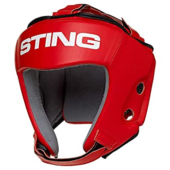 【中古】【輸入品・未使用】(Small%ｶﾝﾏ% Red) - STING AIBA Competition MMA/Boxing Headguard