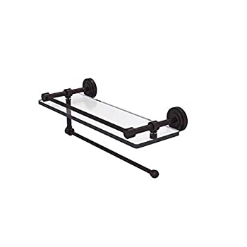 【中古】【輸入品・未使用】(Antique Bronze) - Allied Brass DT-1PT/60.6lABZ Dottingham Collection Paper Towel Holder with 41cm Gallery Glass Shelf