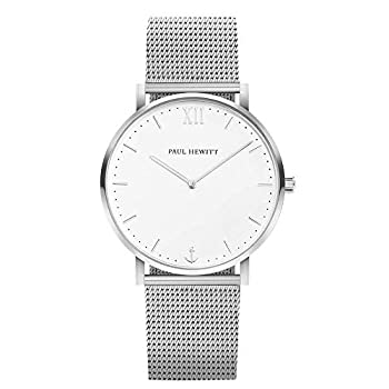 【中古】【インポート品・未当て嵌める】Paul Hewitt Sailor PH-SA-S-ST-W-4M Silver Stainless-Steel Swiss Quartz Dress Watch