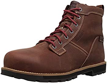 【中古】【インポート品・未当て嵌める】KEEN Utility メンズ シアトル 6in アロイつま先雨合羽細工物ブーツ US 大きさ: 8.5 Wide 色つや: 赤銅色