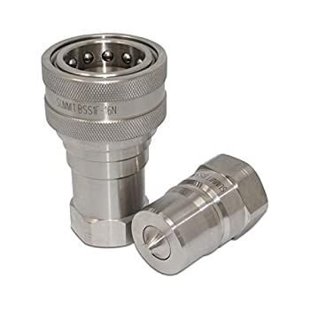 【中古】【輸入品・未使用】1?″ NPT ISO 7241-bステンレススチールQuick Disconnect油圧Coupler Set 65,727円