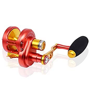 【中古】【インポート品・未当て嵌める】スロージギングリール 軽銀アロイフルメタルフィッシングリール 2000つづき物 決定づける取り替えっこ能力のある 6.2:1 シーフィッシングホイール 9+2BB トロー