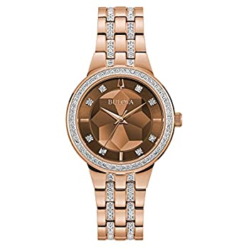【中古】【輸入品・未使用】Bulova Phantom98L266レディースローズゴールドステンレススチールブレスレットバンドローズゴールドダイヤルウォッチ