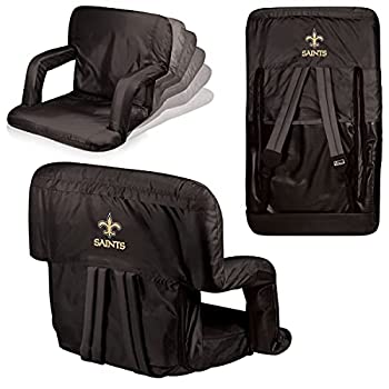 【中古】【インポート品・未当て嵌める】(New Orleans Saints%ｶﾝﾏ% Black) - PICNIC TIME NFL Portable Ventura Reclining Stadium Seat