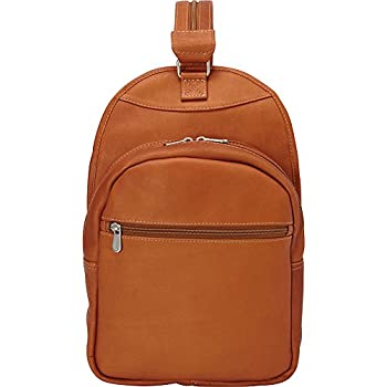 【中古】【輸入品・未使用】ピールレザー3066スリム冒険スリングバッグバックパック - サドル