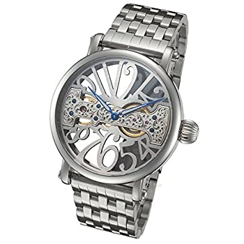 【中古】【インポート品・未当て嵌める】スケルトンWatch with Bridge Mechanical Movement andスチール写真ダンス楽隊by Rougois
