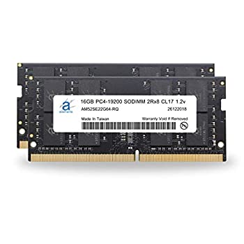 【中古】【インポート品・未当て嵌める】Adamanta 32GB (2x16GB) ノートパソコンメモリアップグレード 其れ相応機種: Dell Inspiron 15 5000 5570 DDR4 2400Mhz パソコン4-19200 SODIMM 2Rx8 CL17