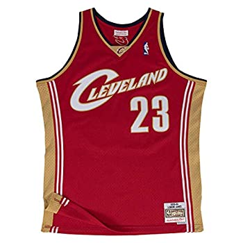 【中古】【輸入品・未使用】クリーブランド・キャバリアーズ レブロン・ジェームズ 2003 ロード・スウィングマン・ジャージー(S)レッド
