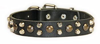 【中古】【インポート品・未当てはめる】Dean \u0026 Tylerなめし革犬用頸飾り%ﾀﾞﾌﾞﾙｸｫｰﾃ%ツ%ﾀﾞﾌﾞﾙｸｫｰﾃ%ヨーロッパ製ハイクオリティーレザー当てはめる。L大いさ首の大いさ60.96糎-68.58糎幅2.54糎黒いこと
