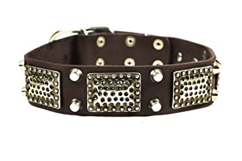 【中古】【インポート品・未当てはめる】Dean \u0026 Tylerニュー目論む犬用頸飾り%ﾀﾞﾌﾞﾙｸｫｰﾃ%のハイクオリティーレザーと素晴らしいイタリア製のハードウエア当てはめる!!!S大いさ首の大いさ35.56糎－4