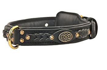 【中古】【インポート品・未当てはめる】Dean \u0026 Tyler最も素晴らしいなめし革犬用頸飾り%ﾀﾞﾌﾞﾙｸｫｰﾃ%d%ﾀﾞﾌﾞﾙｸｫｰﾃ%-オランダ王国製のハイクオリティーレザーと素晴らしいイタリア製のハードウエア当てはめる。Lサ