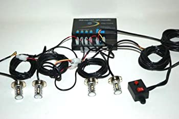 【中古】【輸入品・未使用】ホワイトとブルーLED非表示A Way Strobes 4ワット