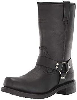 【中古】【インポート品・未当て嵌める】RideTecs Mens Black 12インチ Waterproof Harness Boot PullOn Leather 10.5 M その他-靴