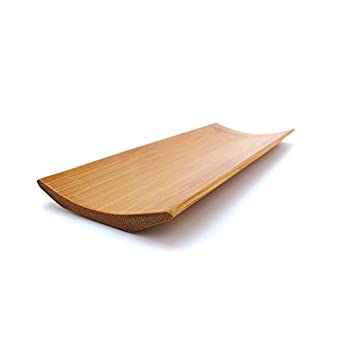 【中古】【インポート品・未当て嵌める】(100%ｶﾝﾏ% carbonized brown) - Reusable Bamboo Carbonised Brown Rectangle Sushi Serving Tray Plate - 100 Pieces
